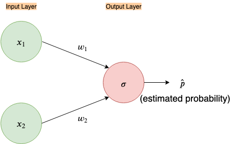 Fig 1. Simple input-output only neural network