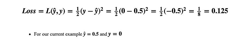Fig 14. Loss calculated for 1ˢᵗ example